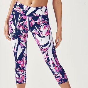 Fabletics Palm Blossom Polly Capri Crop Legging